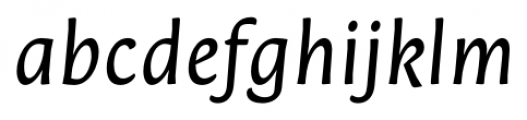 Orenga Italic Font LOWERCASE