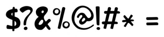 Orenji Regular Font OTHER CHARS