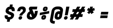 Orev Black Italic Font OTHER CHARS