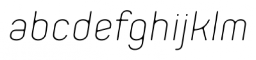 Orev Edge Light Italic Font LOWERCASE
