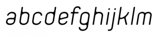 Orev Edge Semi Light Italic Font LOWERCASE