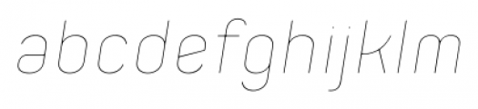 Orev Edge Thin Italic Font LOWERCASE