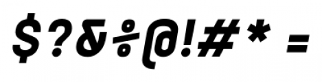 Orev ExtraBold Italic Font OTHER CHARS