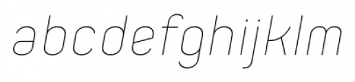 Orev ExtraLight Italic Font LOWERCASE
