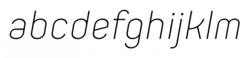 Orev Light Italic Font LOWERCASE