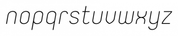 Orev Light Italic Font LOWERCASE