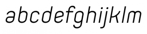 Orev SemiLight Italic Font LOWERCASE