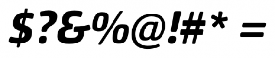 Orgon ExtraBold Italic Font OTHER CHARS