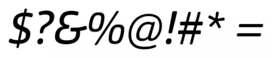 Orgon Italic Font OTHER CHARS