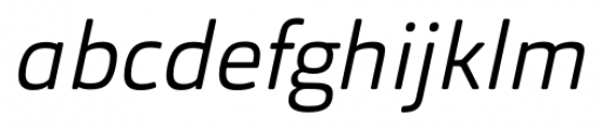 Orgon Light Italic Font LOWERCASE