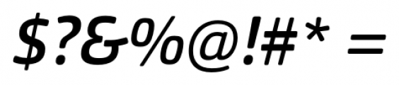 Orgon Medium Italic Font OTHER CHARS