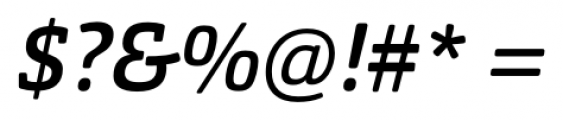 Orgon Slab Medium Italic Font OTHER CHARS