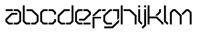 OricNeo Stencil Font LOWERCASE