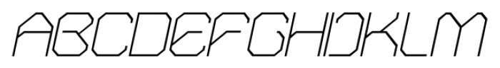 OricNeo Thin Italic Font UPPERCASE