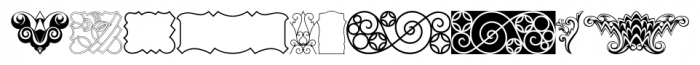 Ornamental Deco 2D Cameo Font OTHER CHARS