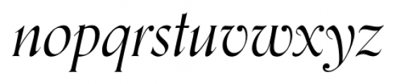 Orpheus Pro Italic Font LOWERCASE