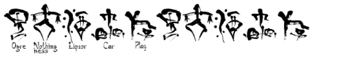 Oracle Bone Font OTHER CHARS