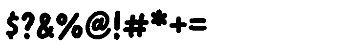 Orange Gumdrop Font OTHER CHARS