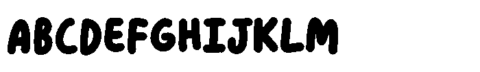 Orange Gumdrop Font UPPERCASE