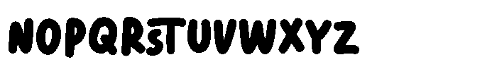 Orange Gumdrop Font LOWERCASE