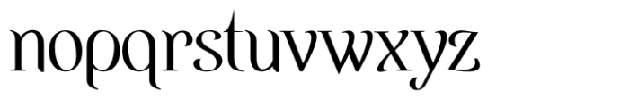 Orangerie Bold Font LOWERCASE