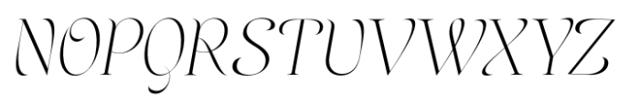 Orangerie Italic Font UPPERCASE