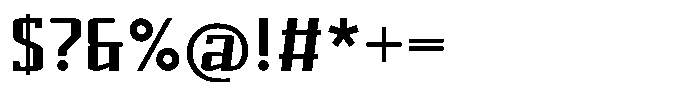 Orant Bold Font OTHER CHARS
