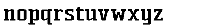 Orant Bold Font LOWERCASE
