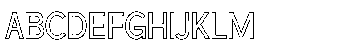 Oravel Inline Font UPPERCASE