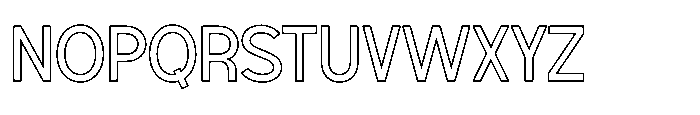 Oravel Inline Font UPPERCASE