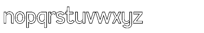 Oravel Inline Font LOWERCASE