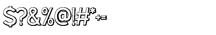 Oravel Shadow Font OTHER CHARS