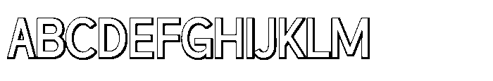 Oravel Shadow Font UPPERCASE
