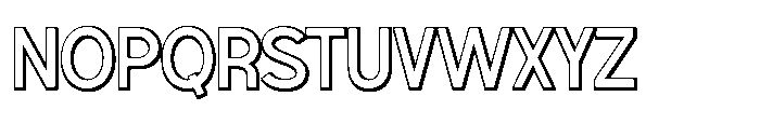 Oravel Shadow Font UPPERCASE