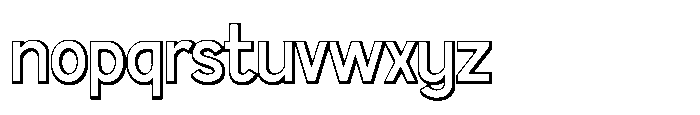 Oravel Shadow Font LOWERCASE
