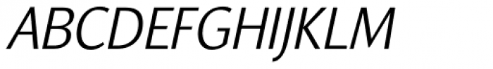 Orbi Sans Light Italic Font UPPERCASE
