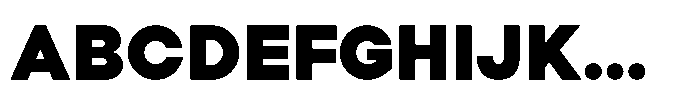 Orbic Black Font UPPERCASE