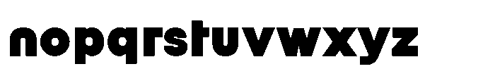 Orbic Black Font LOWERCASE
