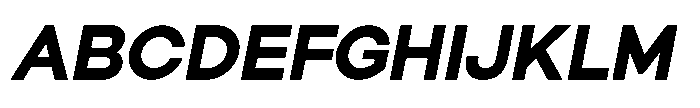 Orbic Bold Italic Font UPPERCASE