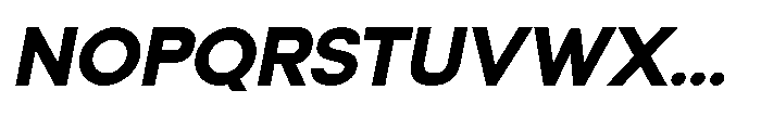 Orbic Bold Italic Font UPPERCASE
