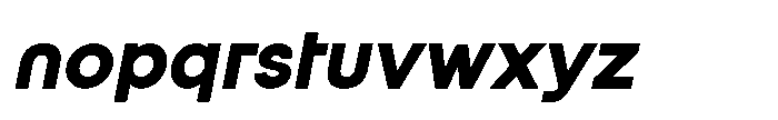 Orbic Bold Italic Font LOWERCASE
