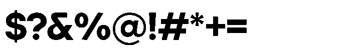Orbic Bold Font OTHER CHARS