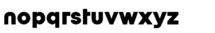 Orbic Extra Bold Font LOWERCASE