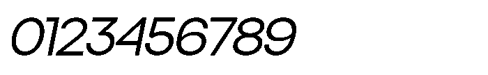 Orbic Italic Font OTHER CHARS