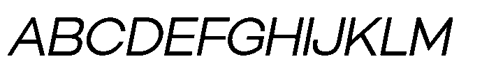 Orbic Italic Font UPPERCASE