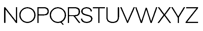 Orbic Light Font UPPERCASE
