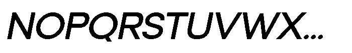 Orbic Medium Italic Font UPPERCASE