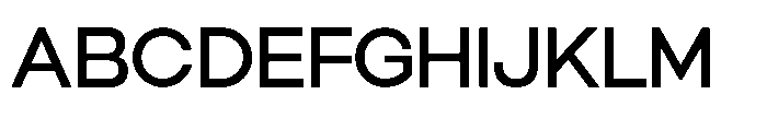 Orbic Medium Font UPPERCASE