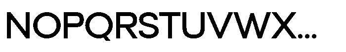Orbic Medium Font UPPERCASE