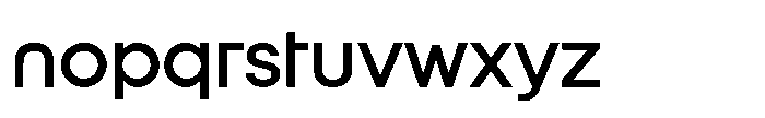 Orbic Medium Font LOWERCASE